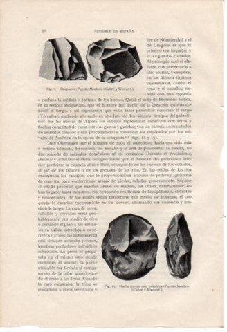 LAMINA V36977: Hacha ovoide primitiva de Puente Mocho