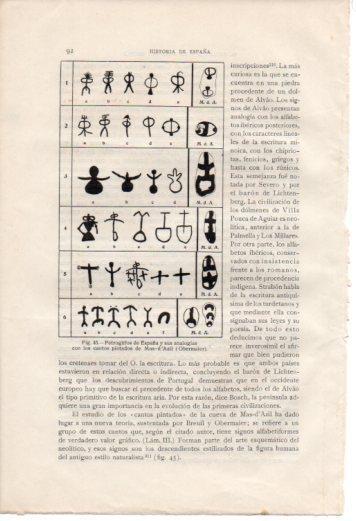 LAMINA V36975: Petroglifos de España y sus analogias de Mas d'Azil