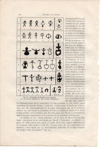 LAMINA V36975: Petroglifos de España y sus analogias de Mas d'Azil