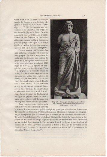 LAMINA V37013: Estatua de Esculapio, Ampurias