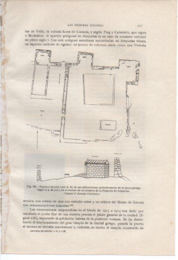 LAMINA V37012: Planta y seccion de la Neapolis de Ampurias
