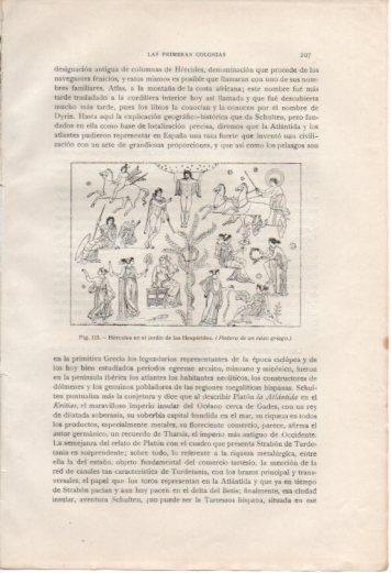 LAMINA V37008: Hercules en el jardin de las Hesperides pintura vaso griego