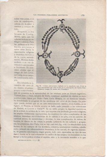 LAMINA V37001: Collar astronomico de la necropolis de Clares