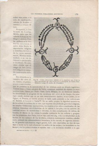 LAMINA V37001: Collar astronomico de la necropolis de Clares