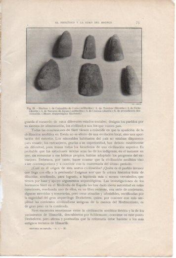LAMINA V36972: Hachas de distintos minerales