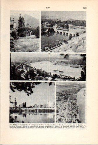 LAMINA V36930: Vistas del Danubio, El Gallego, El Carrion y el Hertford