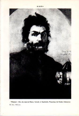 LAMINA V36929: Diogenes por Jose de Ribera