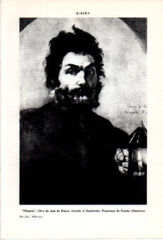 LAMINA V36929: Diogenes por Jose de Ribera