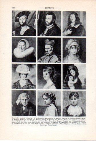 LAMINA V36928: Retratos famosos