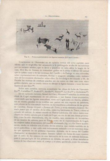 LAMINA V36967: Frescos prehistoricos con figuras humanas de Cogul, Lerida