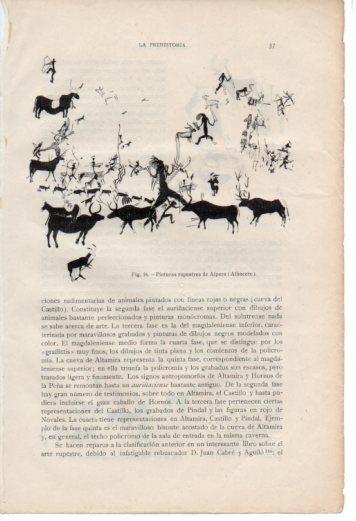 LAMINA V36966: Pinturas rupestres de Alpera, Albacete