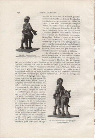 LAMINA V37017: Guerrero iberico de Despeñaperros