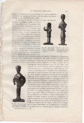 LAMINA V37019: Guerreros iberos de Despeñaperros