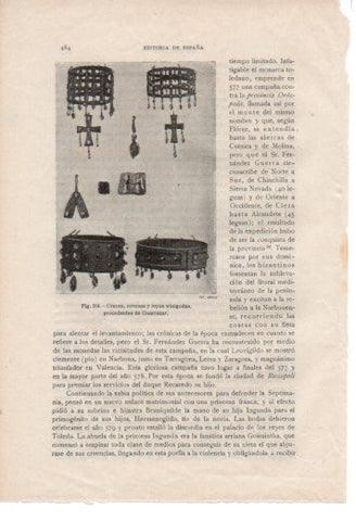 LAMINA V37085: Cruces, coronas y joyas visigodas de Guarrazar