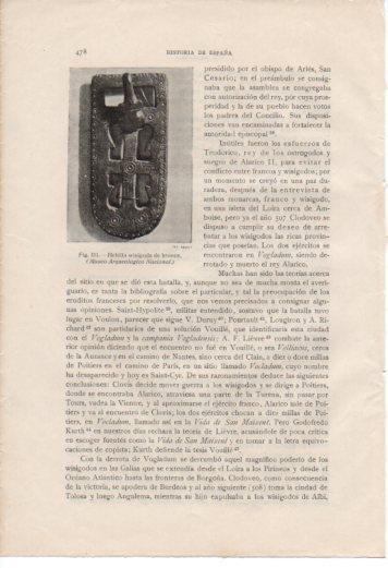 LAMINA V37082: Hebilla visigoda de bronce