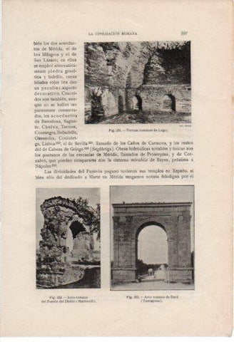 LAMINA V37068: Termas romanas de Lugo y Arco de Bara