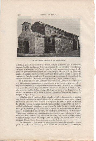 LAMINA V37087: Iglesia de San Juan de Baños
