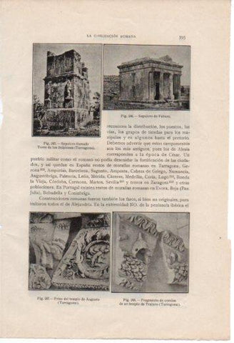 LAMINA V37067: Sepulcros de Fabara y Torre de los Escipiones