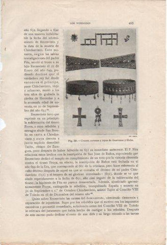 LAMINA V37088: Cruces, coronas y joyas de Guarrazar y Elche