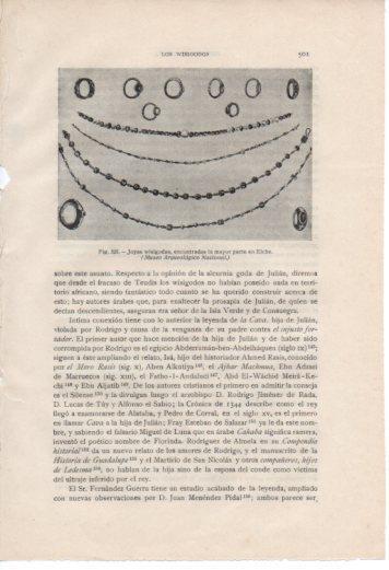 LAMINA V37091: Joyas visigodas encontradas en Elche