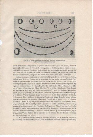 LAMINA V37091: Joyas visigodas encontradas en Elche