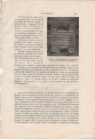 LAMINA V37089: Lapida dedicada al rey Recesvinto, Baños de Cerrato