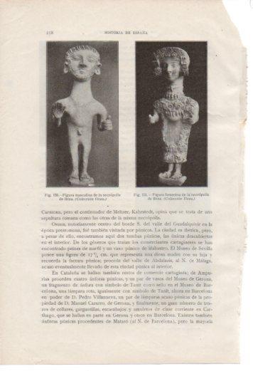LAMINA V37029: Figuras masculina y femenina necropolis de Ibiza