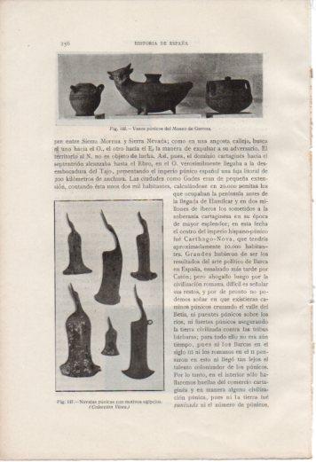LAMINA V37027: Navajas punicas con motivos egipcios