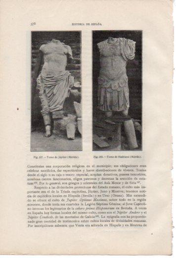 LAMINA V37058: Torsos de Jupiter y Hadriano, Merida
