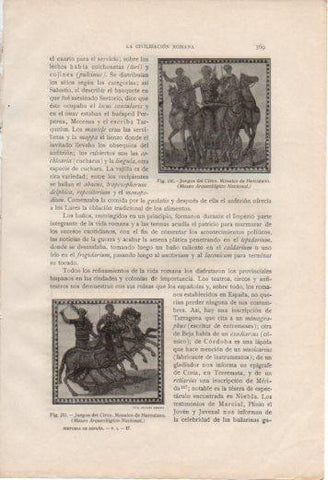 LAMINA V37056: Mosaico de Herculano, juegos del Circo