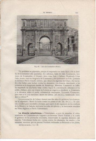 LAMINA V37050: Arco de Constantino en Roma