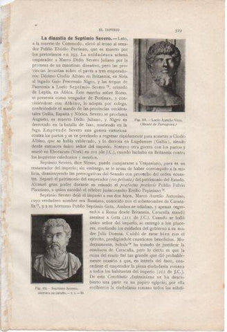 LAMINA V37048: Lucio Aurelio Vero y Septimio Severo