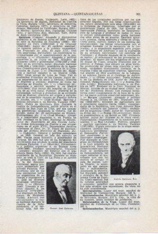 LAMINA V36804: Manuel Jhose Quintana y A. Quintana Roo