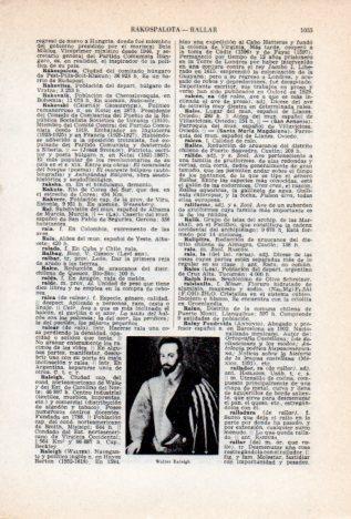 LAMINA V36817: Walter Raleigh