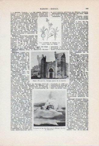 LAMINA V36809: Puerta de la muralla en Rabat, Marruecos