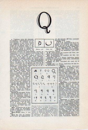 LAMINA V36786: Diversas formas de la letra Q