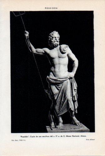 LAMINA V36755: Escultura de Poseidon del siglo IV
