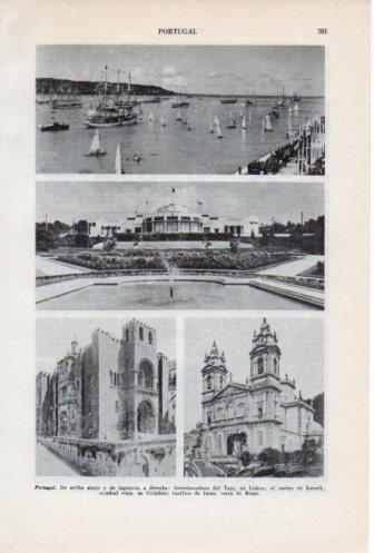 LAMINA V36754: Catedral en Coimbra y Basilica de Jesus en Braga, Portugañ