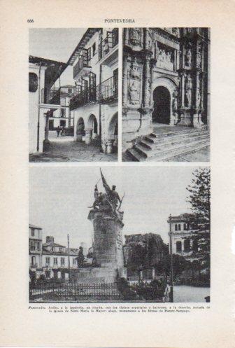 LAMINA V36752: Monumento a los heroes de Puente-Sampayo, Pontevedra