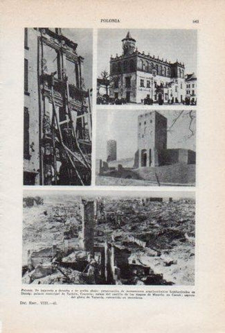LAMINA V36750: Palacio de Tarnov y el gueto de Varsovia, Polonia