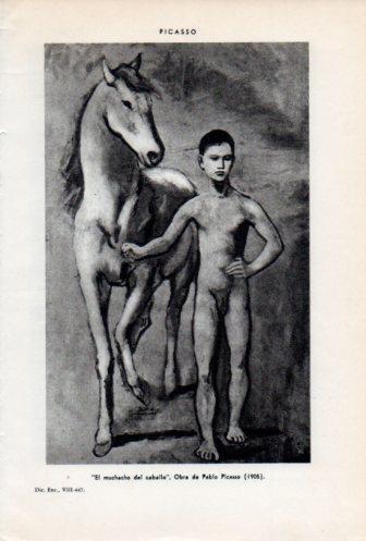 LAMINA V36748: El muchacho del caballo por Picasso