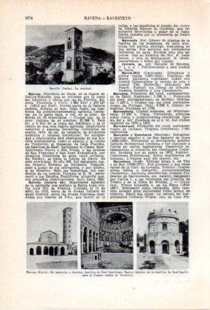 LAMINA V36833: Basilica en Ravena, Italia