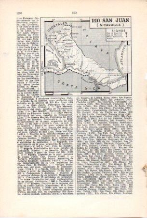 LAMINA V36903: Mapa de Rio San Juan, Nicaragua