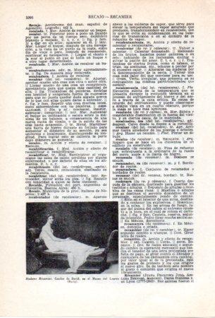 LAMINA V36843: Madame Recamier por David
