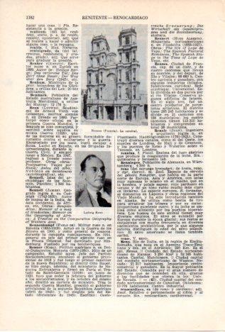 LAMINA V36870: Catedral de Rennes, Francia y Ludwing Renn