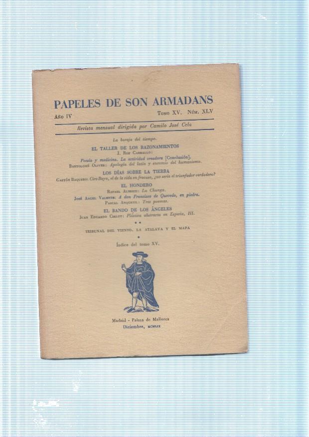 Papeles de son Armadans Tomo15, numero 45 contiene: La baraja del tiempo-
