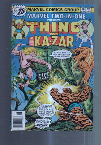 Marvel Two in one presents numero 16: The Thing and Kazar