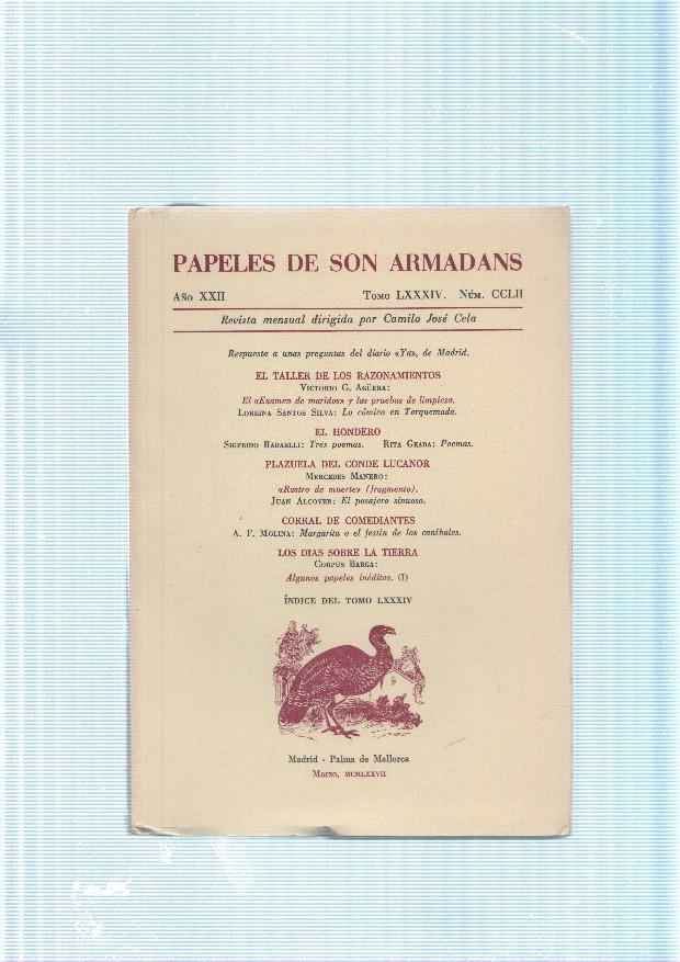 Papeles de son Armadans tomo 84 numero 252, contiene: El taller de los razona-