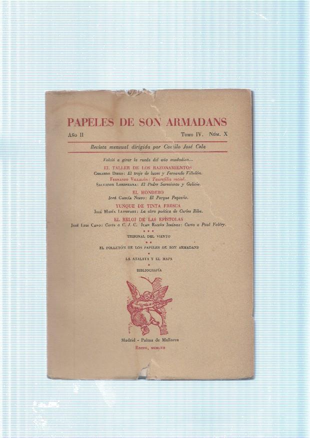 Papeles de son Armadans tomo 4 numero 10, contiene: Volvio a girar la rueda 