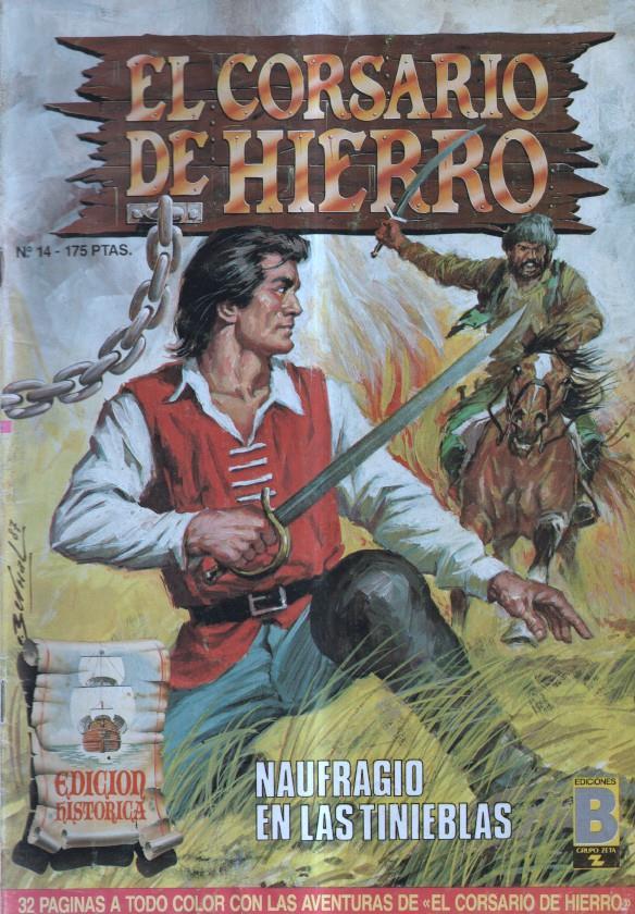 El corsario de hierro numero 14: Naufragio en las tinieblas (numerado 1 en trasera)